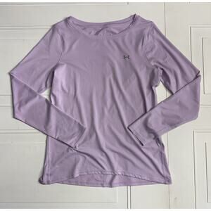 Under Armour Women’s Light Purple Long Sleeve Active Top Shirt Size Medium